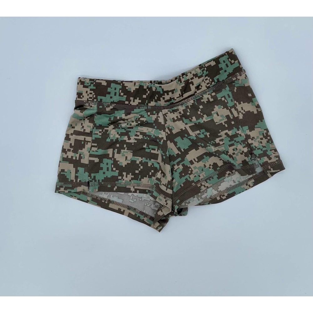 AUTHENTIC HOOTERS UNIFORM DIGI CAMO CAMOUFLAGE UNIFORM SHORTS (XS) X-SMALL
